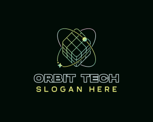 Digital Cube Orbit logo design