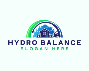 Cleaning Hydro Power Washing logo design