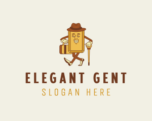 Cartoon Gentleman Gold logo