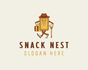 Cartoon Gentleman Gold logo design