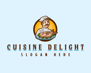 Chef Fish Cuisine logo design