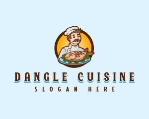 Chef Fish Cuisine logo design