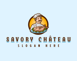 Chef Fish Cuisine logo design