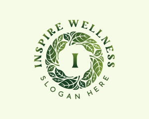 Natural Wellness Leaves logo design