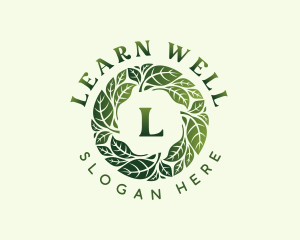 Natural Wellness Leaves logo design