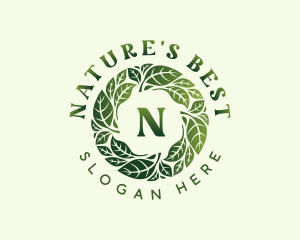 Natural Wellness Leaves logo design