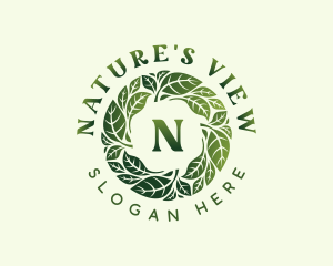 Natural Wellness Leaves logo design