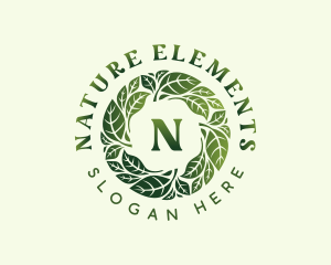 Natural Wellness Leaves logo design