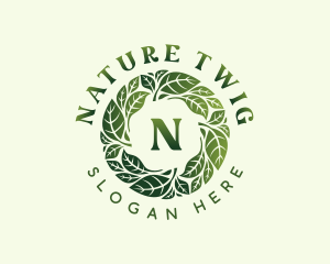 Natural Wellness Leaves logo design