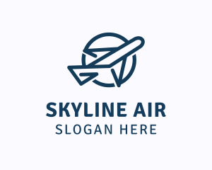 Monoline Generic Airplane Logo