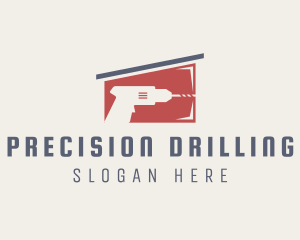 Construction Drill Contractor logo design