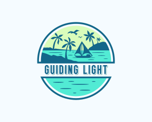 Island Beach Yacht logo design