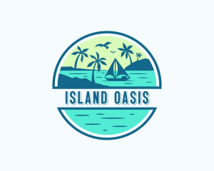 Island Beach Yacht logo design