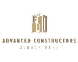 Building Architecture Contractor logo design