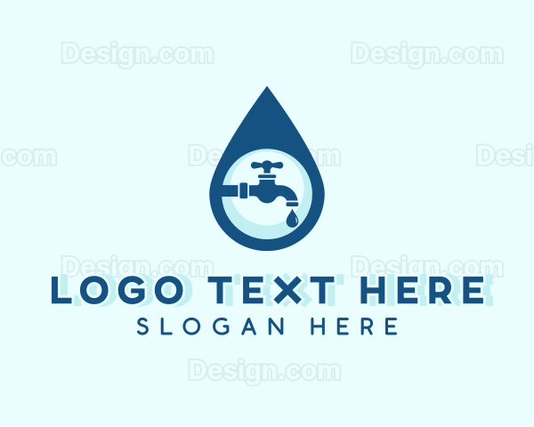 Water Droplet Faucet Logo