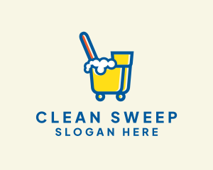 Janitorial Cleaning Maintenance logo design