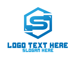 Blue S Hexagon logo