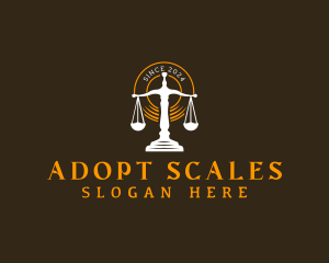 Justice Scale Law logo design