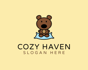 Teddy Bear Pillow  logo design