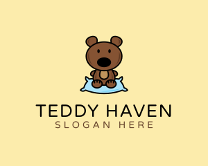 Teddy Bear Pillow  logo design