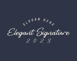 Elegant Cursive Business logo design