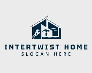 Home Construction Tools logo design