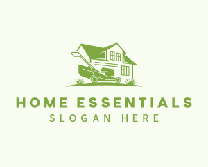 Home Lawn Mower logo design