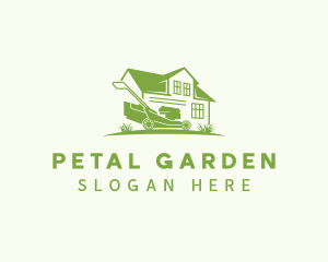 Home Lawn Mower logo design