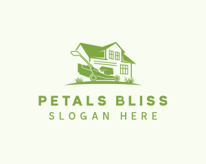 Home Lawn Mower logo design