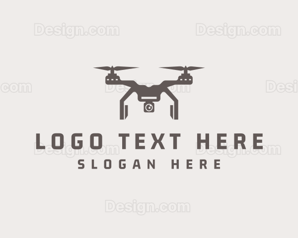 Aerial Quadcopter Drone Logo