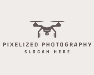 Aerial Quadcopter Drone  logo design