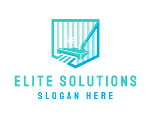 Vacuum Cleaning Stripes logo design