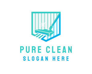 Vacuum Cleaning Stripes logo design