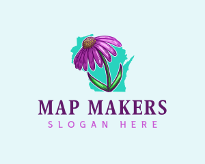 Wisconsin Flower Botanical logo design