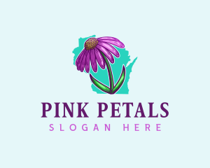 Wisconsin Flower Botanical logo design