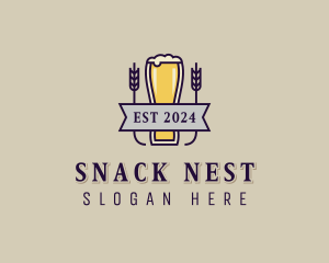 Beer Pub Liquor logo design