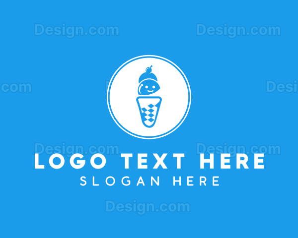 Ice Cream Sundae Logo