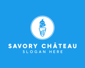 Ice Cream Sundae logo design