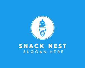 Ice Cream Sundae logo design