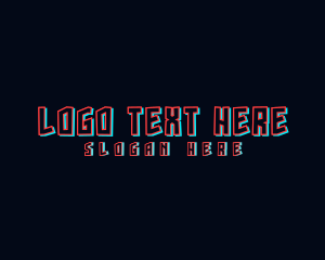 Gaming Glitch Wordmark logo