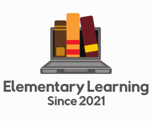 Laptop Learning Book logo design