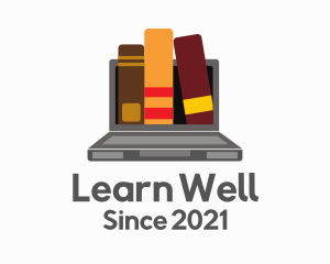 Laptop Learning Book logo design