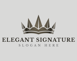 Elegant Royalty Crown logo design