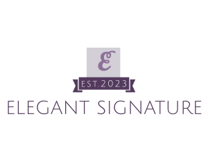 Feminine Elegant Boutique logo design