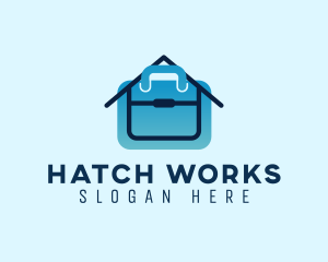 Home Office Briefcase Job logo design