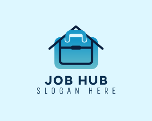 Home Office Briefcase Job logo design