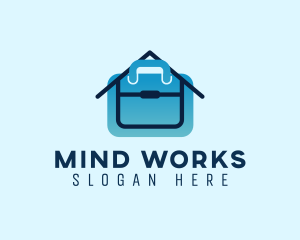 Home Office Briefcase Job logo design