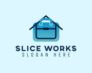 Home Office Briefcase Job logo design