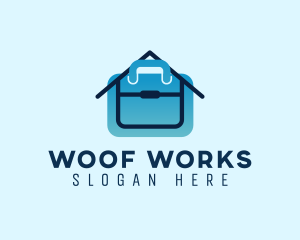 Home Office Briefcase Job logo design