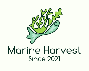Seaweed Underwater Fish logo